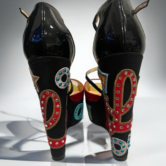 Christian Louboutin Signature wedge sandals - Picture 5 of 7